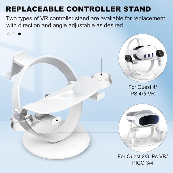 🔥HP Vision Pro VR Headset Stand - Comp w Apple Vision Pro, Quest 2/3, PS5 VR2 - Picture 6 of 10
